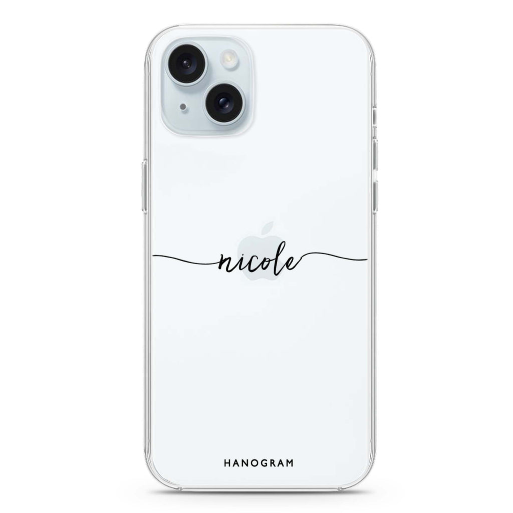 Slim Handwritten iPhone 15 水晶透明保護殼