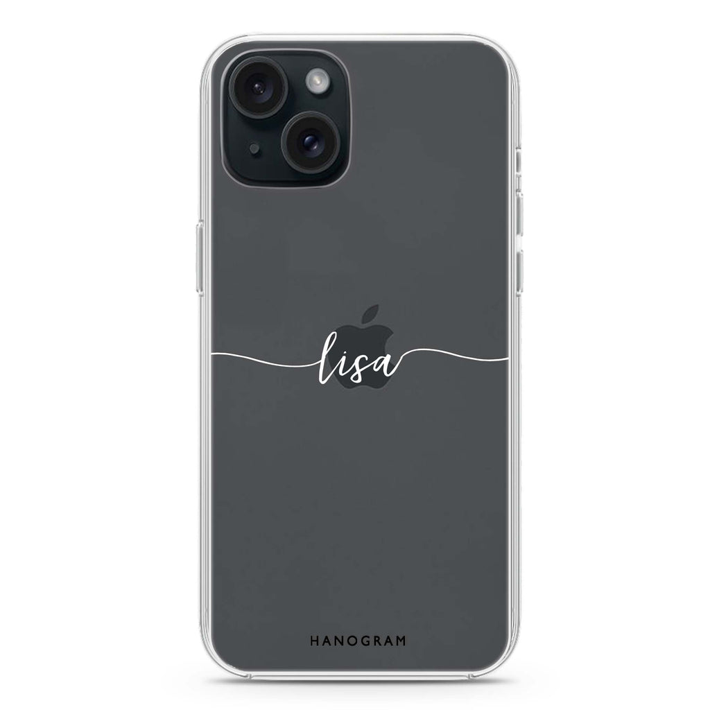 Slim Handwritten iPhone 15 plus 水晶透明保護殼