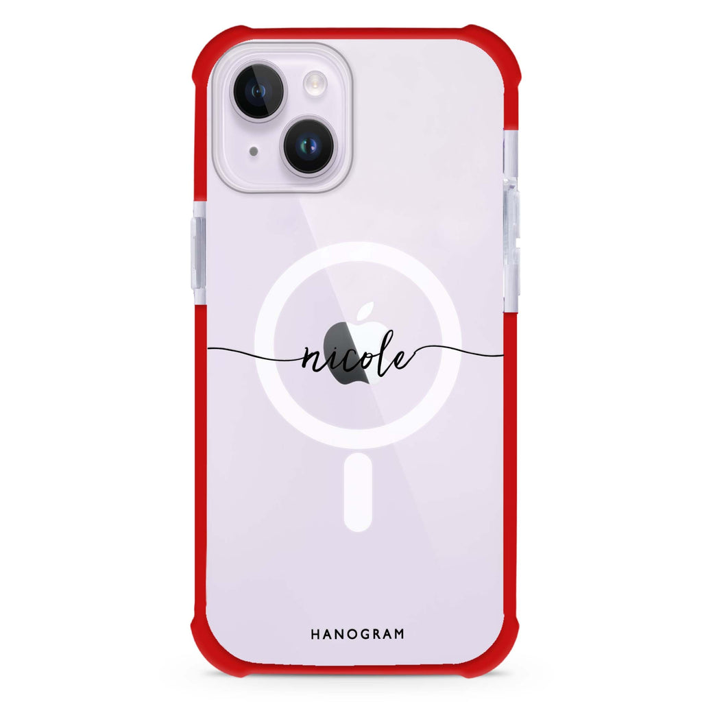 Slim Handwritten iPhone 15 Plus Magsafe 兼容超強防摔保護殼