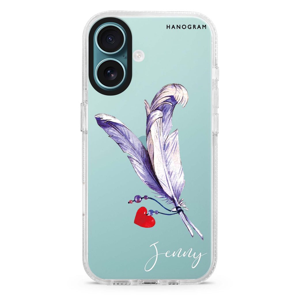 Feather Love 水晶透明保護殼