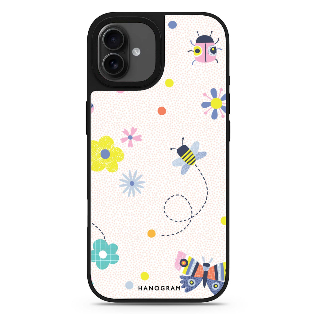 Cute Floral iPhone 17 花卉鏡面手機殼 主圖設計