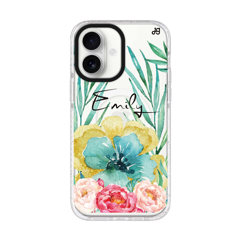 The Great Golden Flower iPhone 17 水晶透明保護殼正面展示