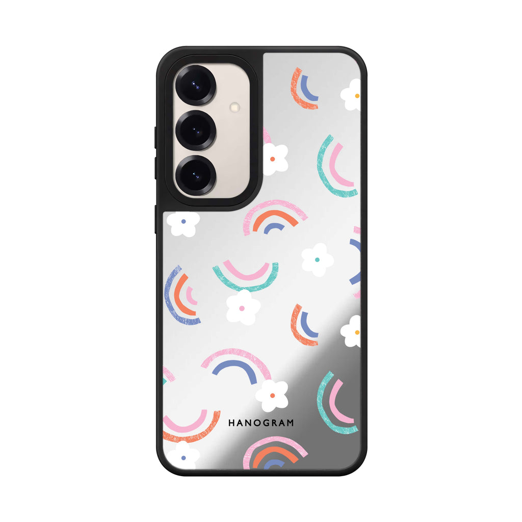 Rainbow Floral 鏡面手機殼