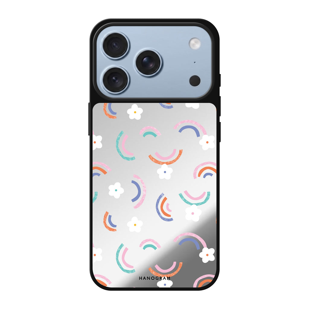 Rainbow Floral 鏡面手機殼