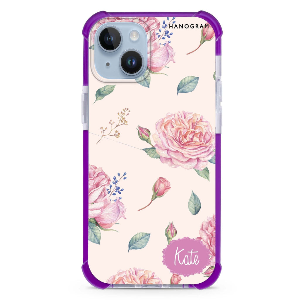 Pinky Flowers iPhone 15 Plus Magsafe 兼容超強防摔保護殼