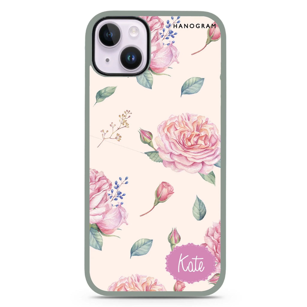Pinky Flowers iPhone 15 Plus 防衝擊保護殼
