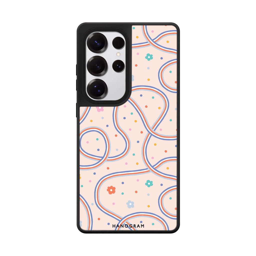 Floral & Line 鏡面手機殼