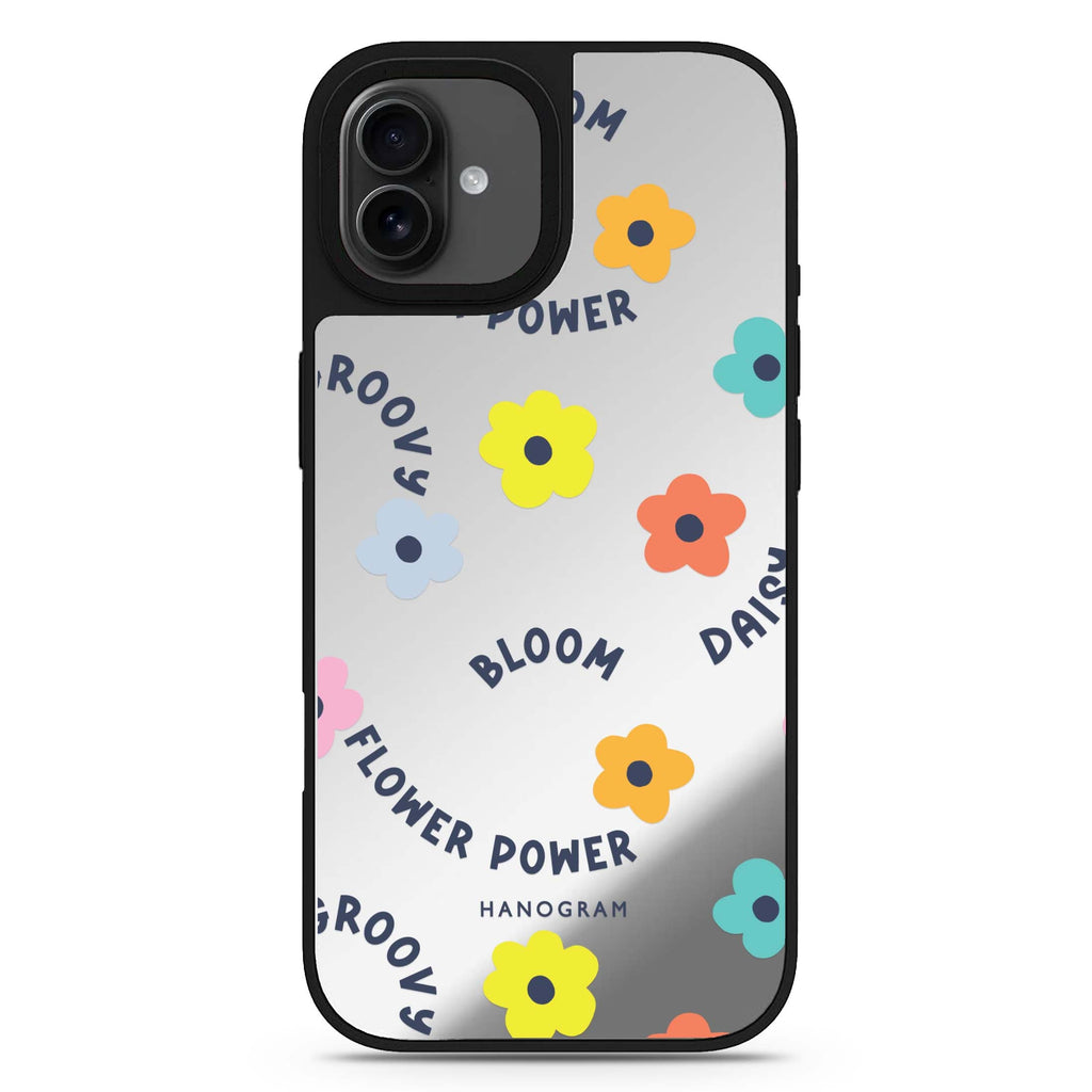 Flower Power iPhone 17 花卉鏡面手機殼 主圖設計