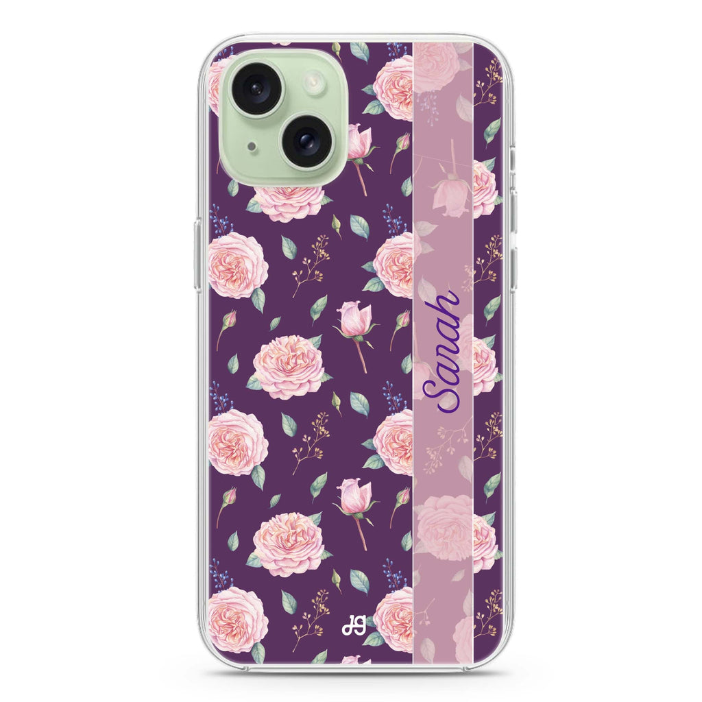 Naughty Purple iPhone 15 Magsafe 兼容水晶透明保護殼