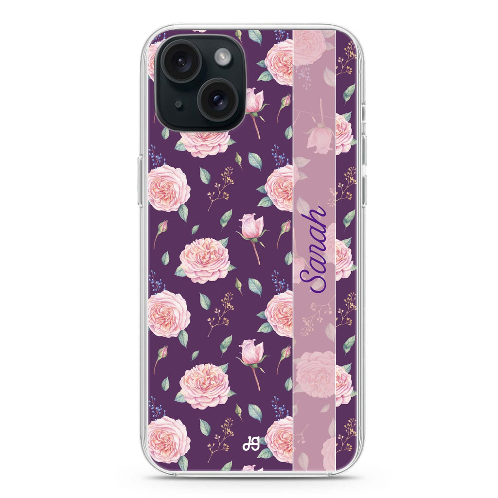 Naughty Purple iPhone 15 Plus Magsafe 兼容水晶透明保護殼