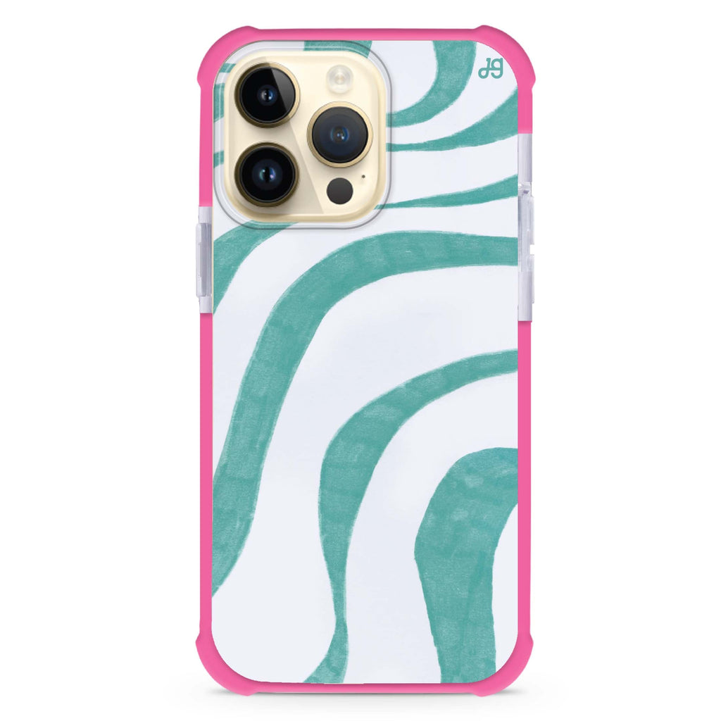 Abstract Paint Pattern iPhone Magsafe 兼容超強防摔保護殼