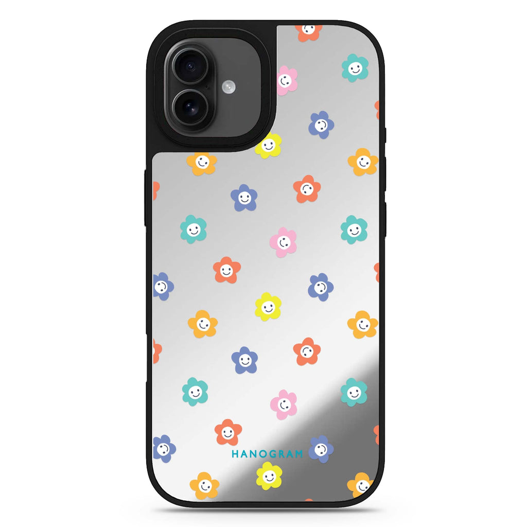 Little Smile Flowers iPhone 17 花卉鏡面手機殼 主圖設計