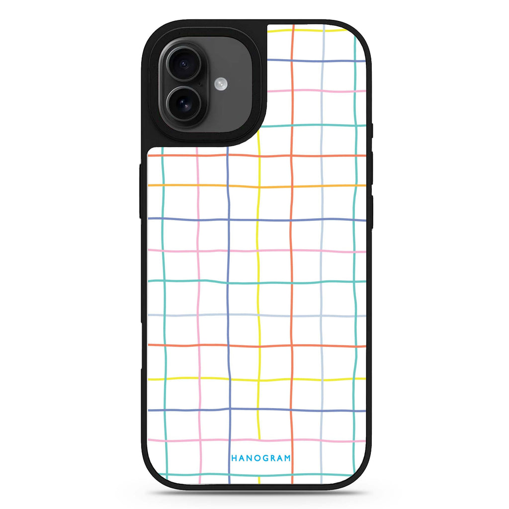 Colourful Checked Pattern iPhone 17 彩色鏡面手機殼 主圖設計