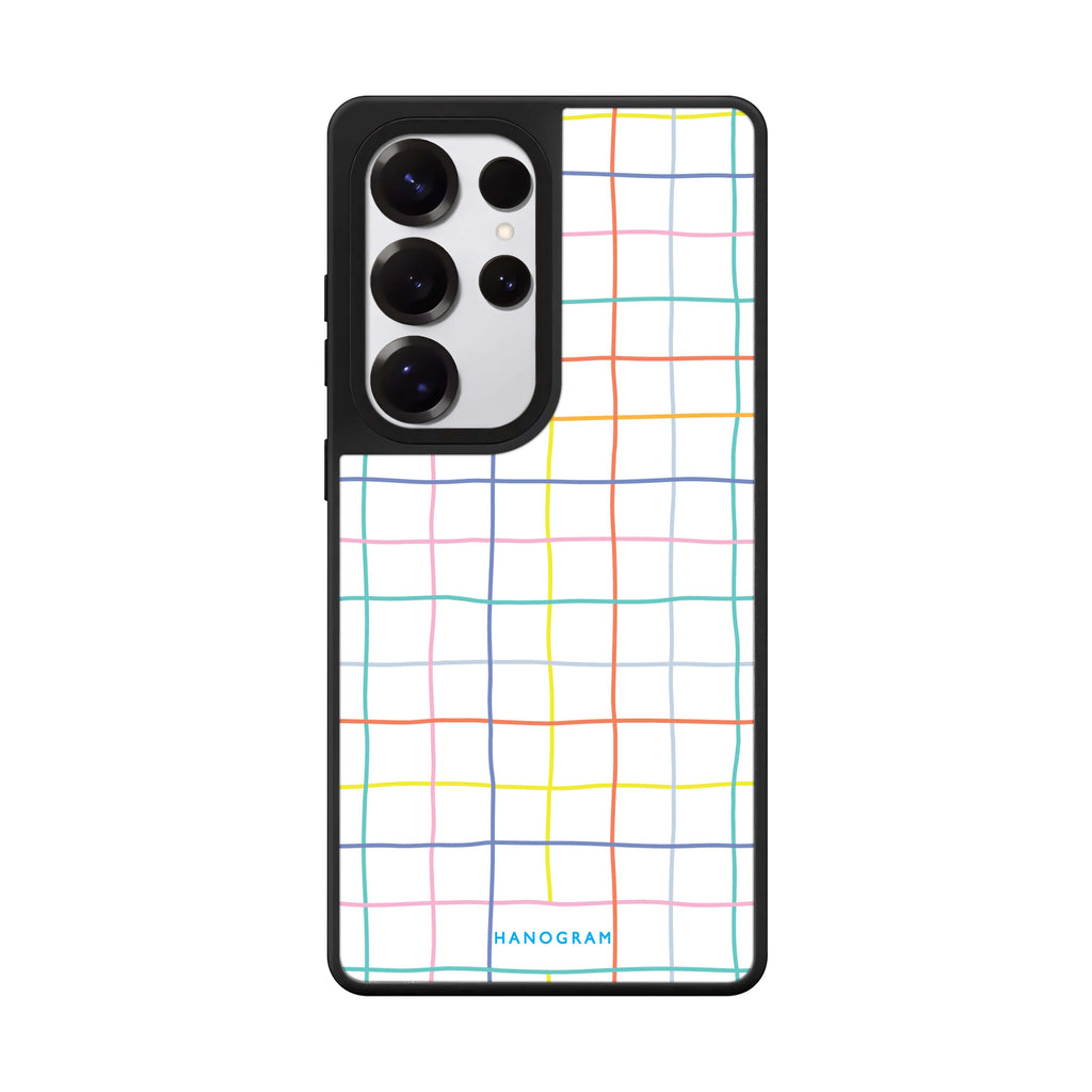 Colourful Checked Pattern 鏡面手機殼