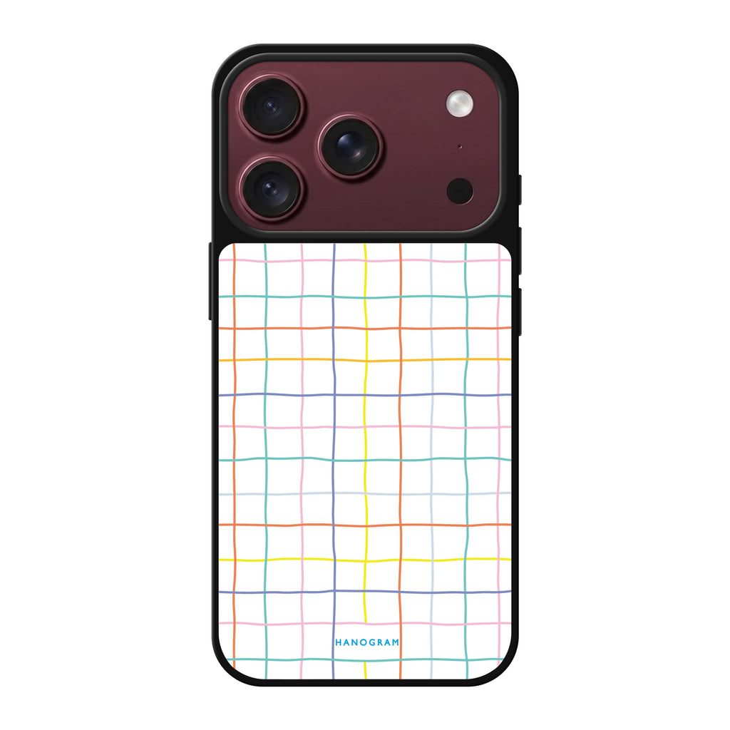 Colourful Checked Pattern 鏡面手機殼