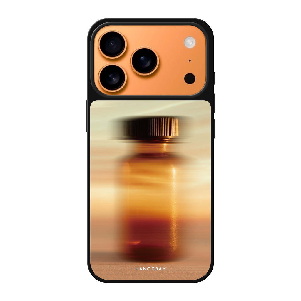 Golden Blur 金色抽象藝術 iPhone 17 Pro Max 鏡面手機殼主圖