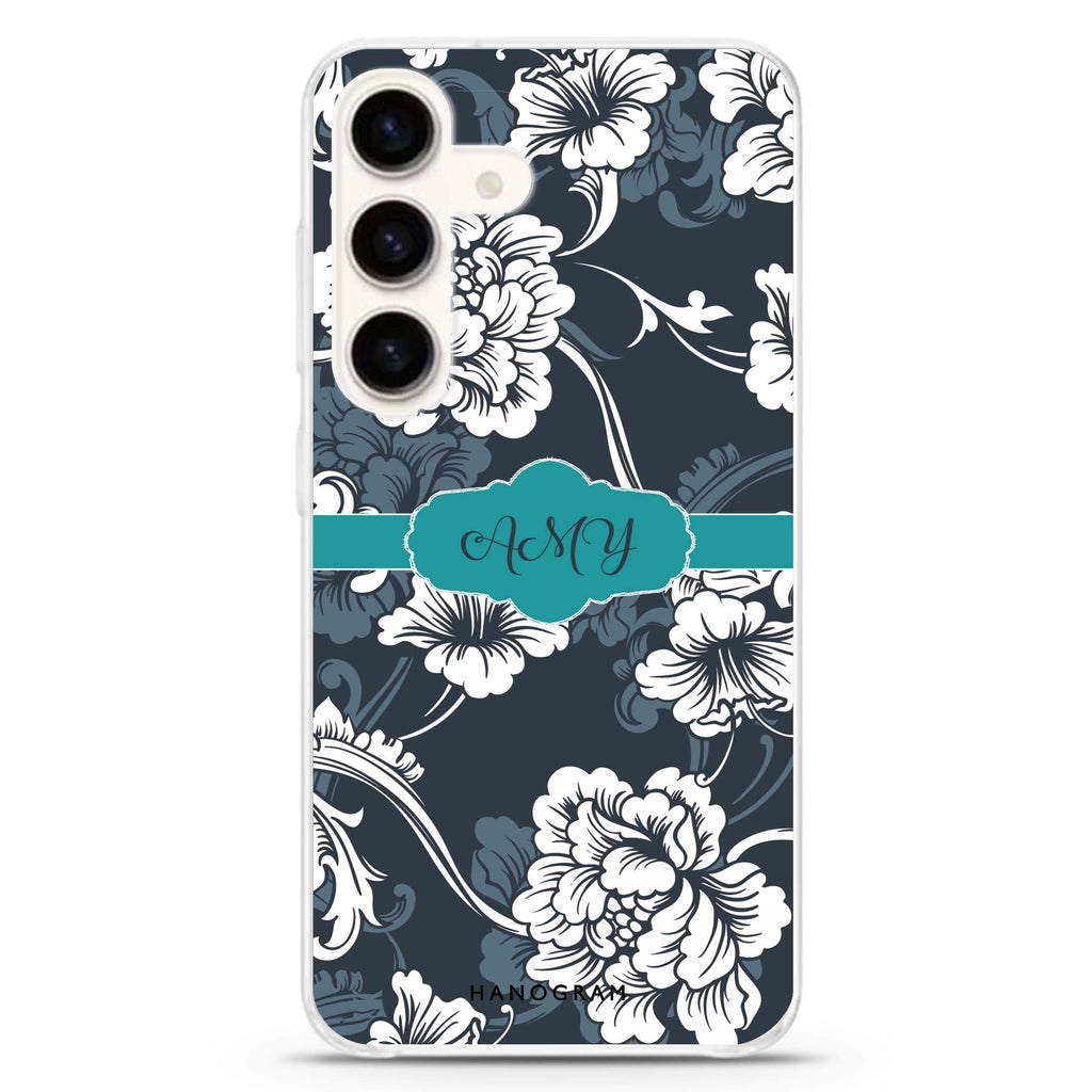 Ceramic Art Samsung Galaxy S26/S25/S24 可加名字水晶透明保護殼正面展示