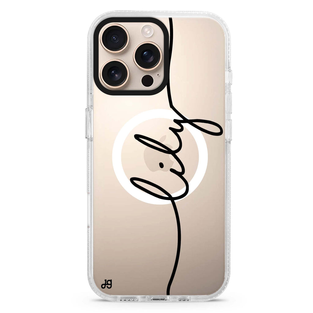 Vertical Handwritten II Magsafe 兼容水晶透明保護殼
