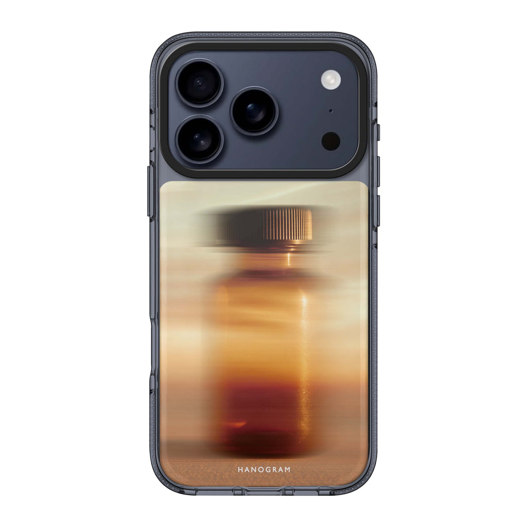 Golden Blur iPhone 17 Pro Max MagSafe 水晶透明保護殼 抽象圖案設計 圖1
