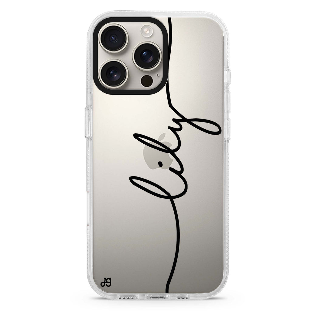 Vertical Handwritten II iPhone 16 Pro & 16 Pro Max Case - Personalized and Stylish Protection