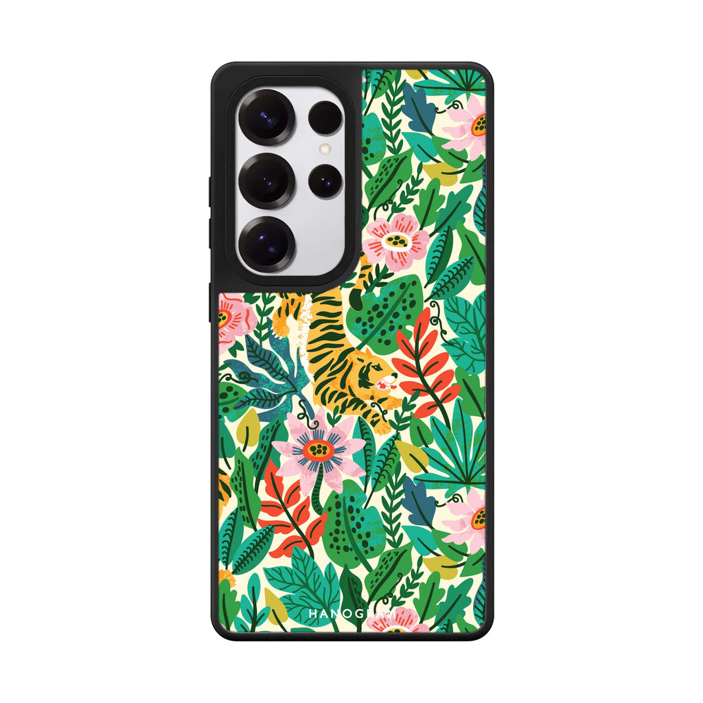 Tiger & Floral 鏡面手機殼