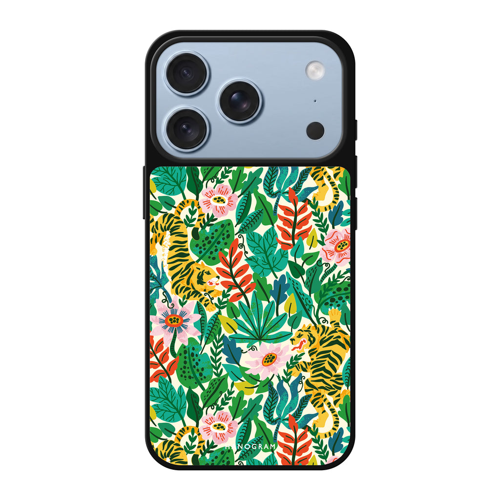 Tiger & Floral 鏡面手機殼