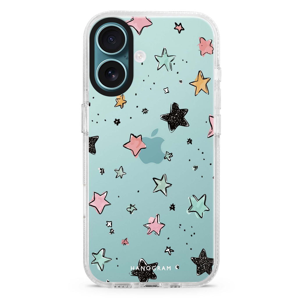 Pastel Sparkle Stars 水晶透明保護殼