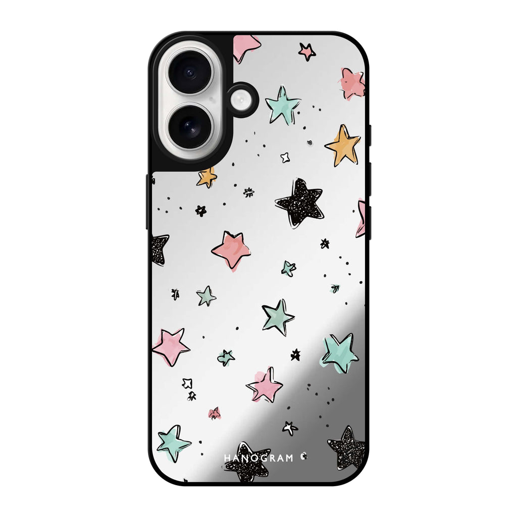 Pastel Sparkle Stars 鏡面手機殼