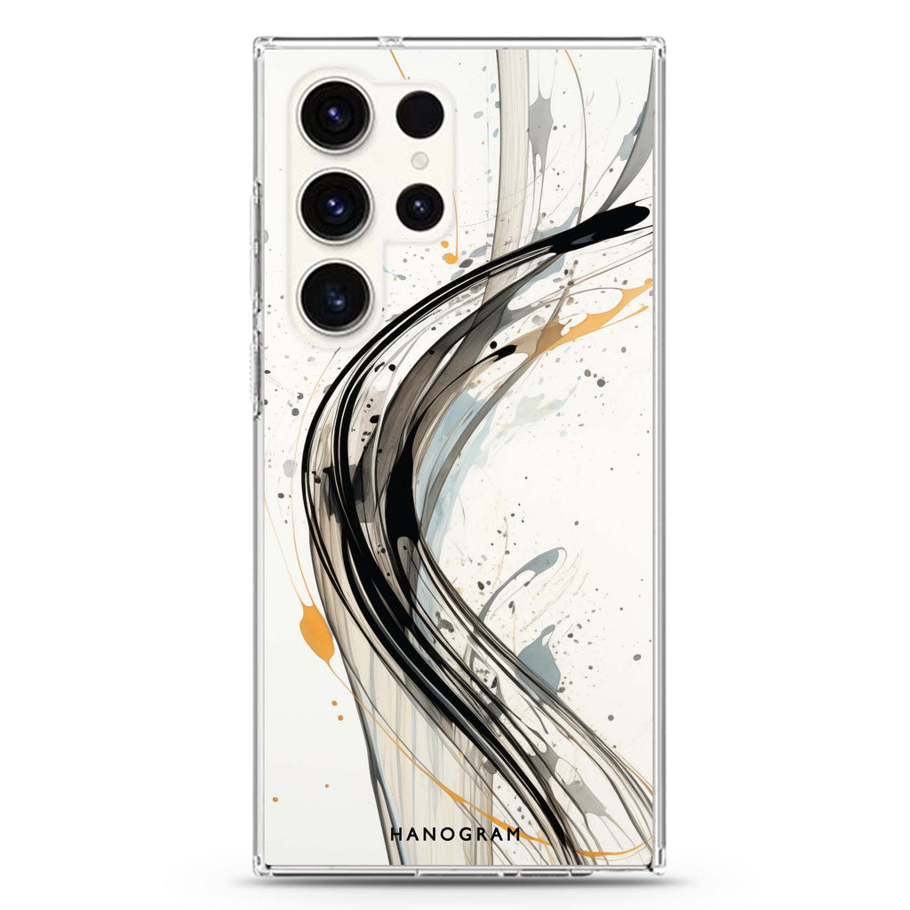 Streak Elegance Samsung Galaxy Ultra 透明保護殼，適用 S26/S25/S24/S23 Ultra，圖1