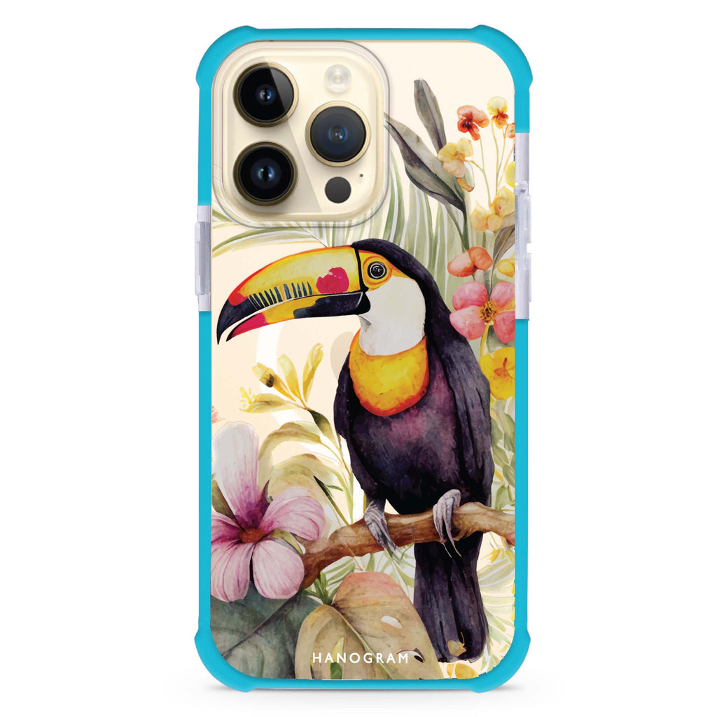 Tropical bird iPhone Magsafe 兼容超強防摔保護殼