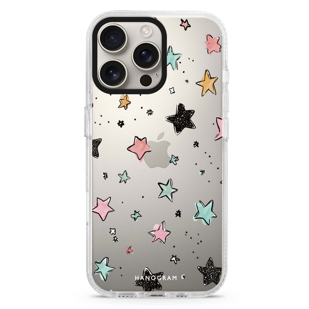 Pastel Sparkle Stars 水晶透明保護殼