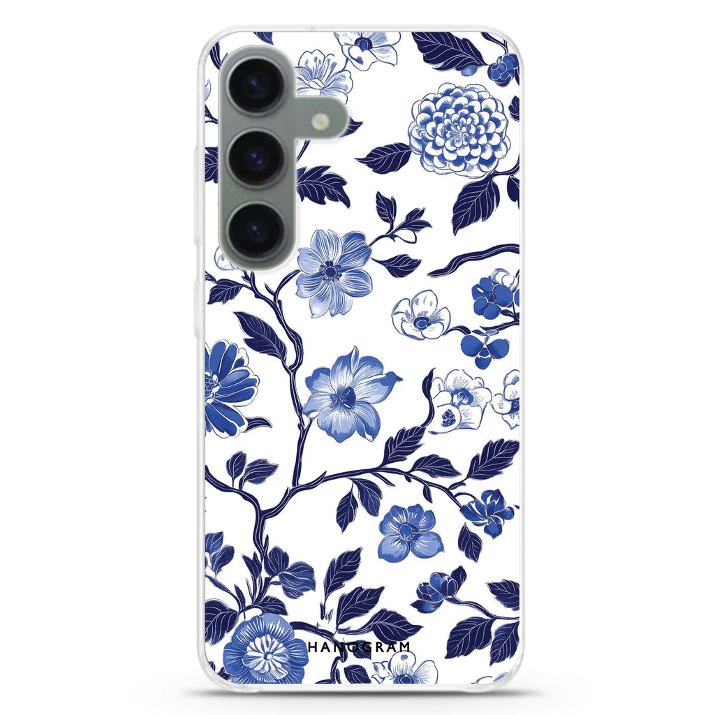 Dynasty Blue Samsung Galaxy S26/S25/S24 水晶透明保護殼正面展示
