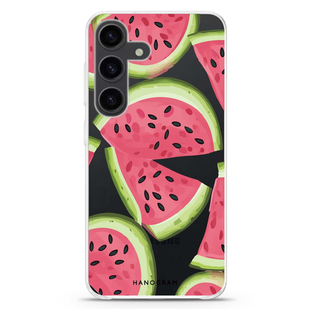 Melon Mood Samsung Galaxy S26/S25/S24 水晶透明保護殼正面展示