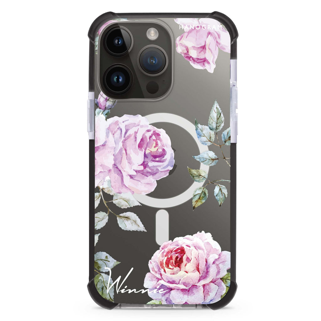 Classic Floral iPhone Magsafe 兼容超強防摔保護殼