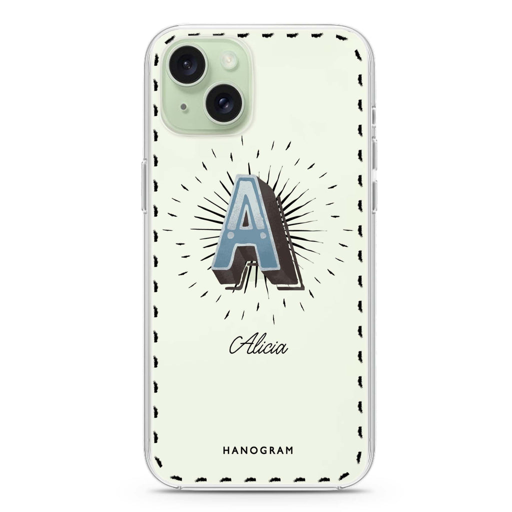 Artistic Monogram III iPhone 15 plus 水晶透明保護殼