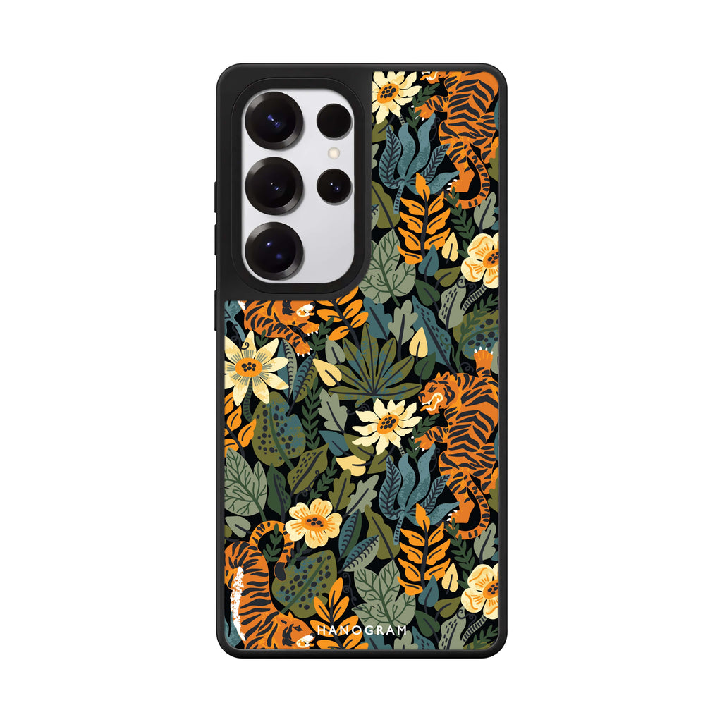 Tiger & Floral 鏡面手機殼