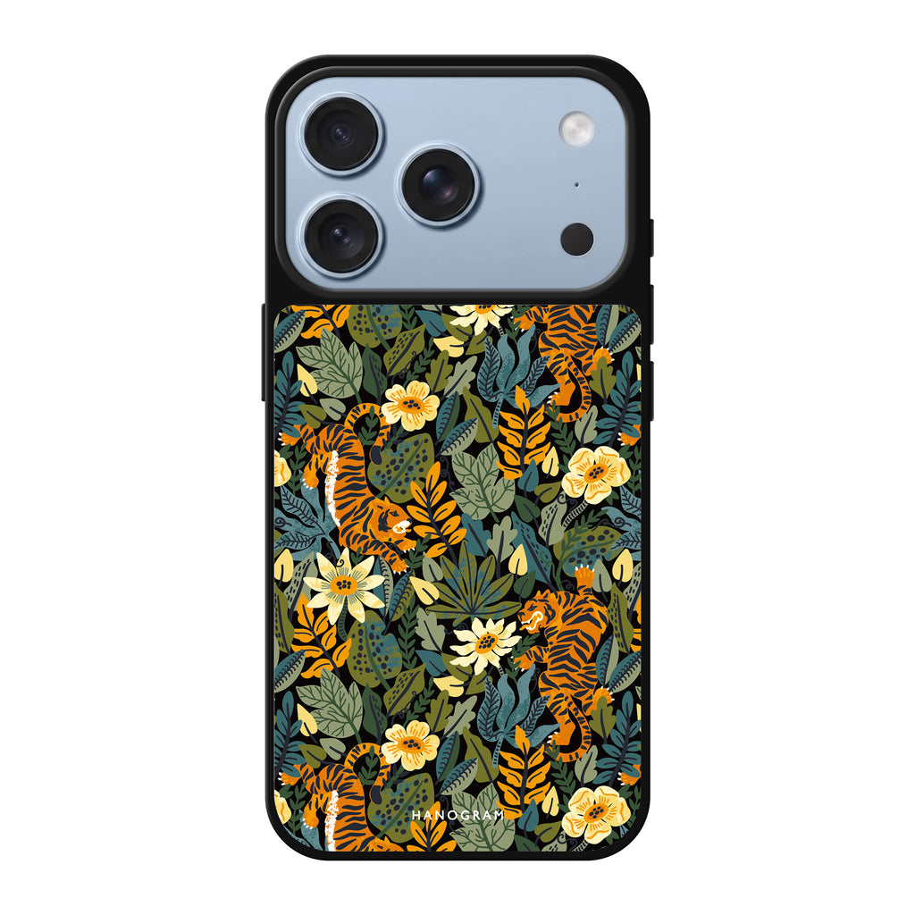 Tiger & Floral 鏡面手機殼
