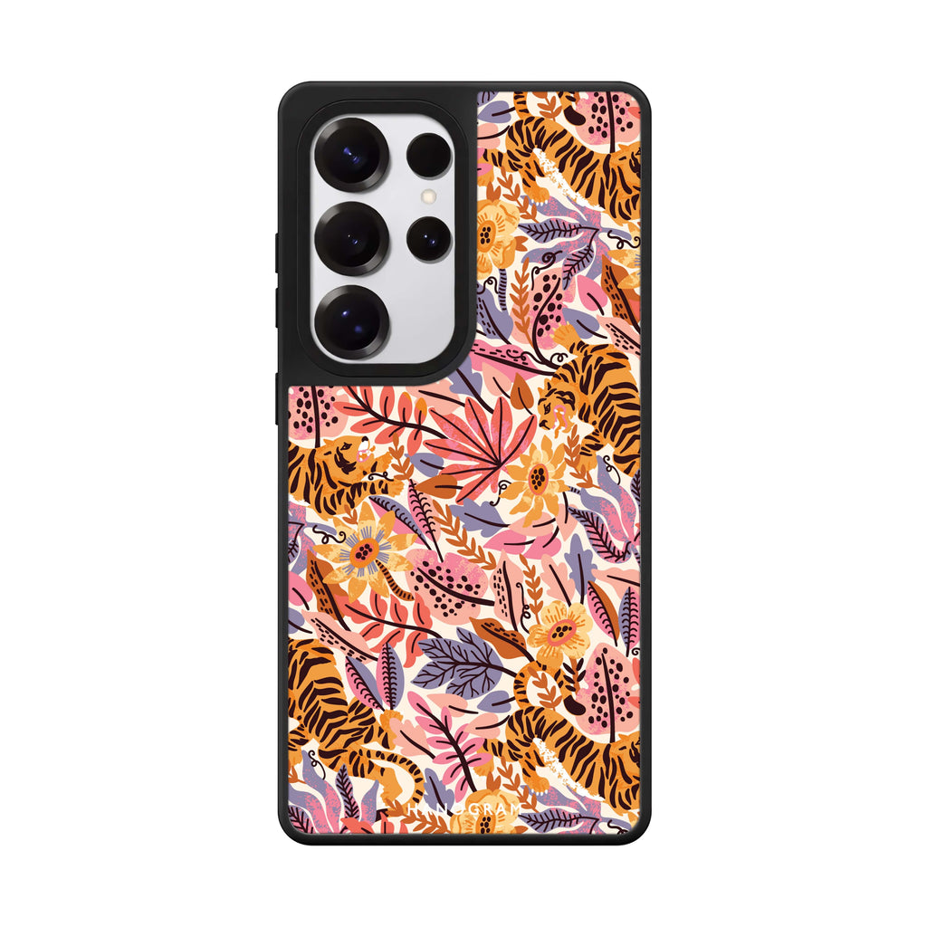 Tiger & Floral 鏡面手機殼