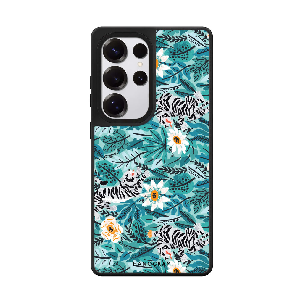 Tiger & Floral 鏡面手機殼