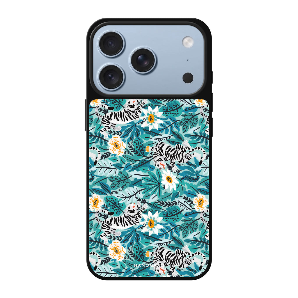 Tiger & Floral 鏡面手機殼