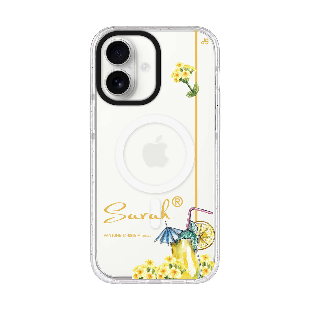 #14-0848 Mimosa II iPhone 17 水晶透明保護殼正面展示