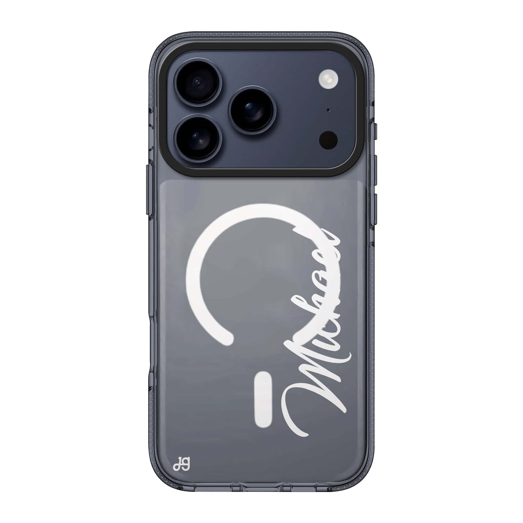 Magnificent Handwritten iPhone 17 Pro Max MagSafe 水晶透明保護殼 文字設計設計 可自訂名字及字色 圖1