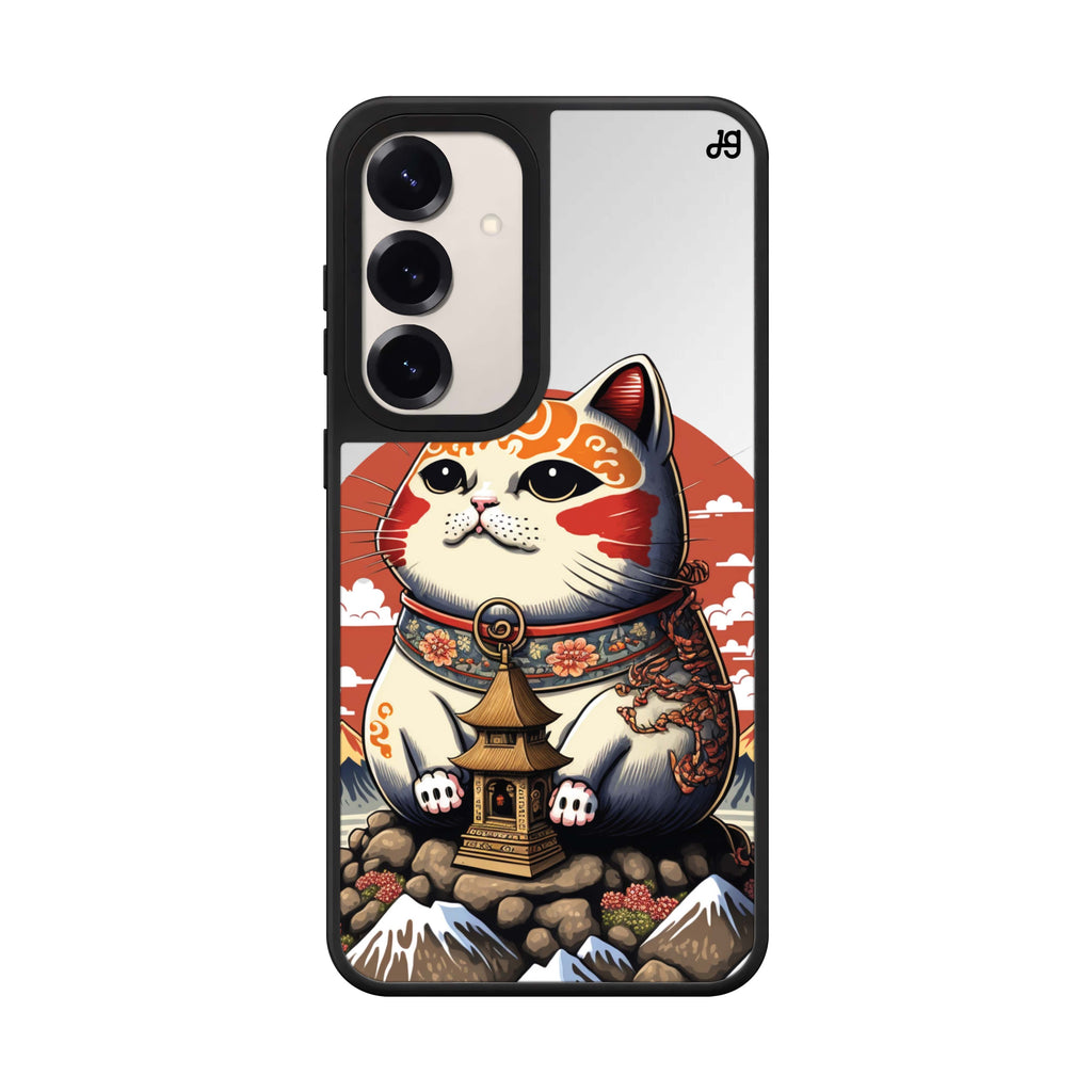 Cat with Fuji Mountain 鏡面手機殼