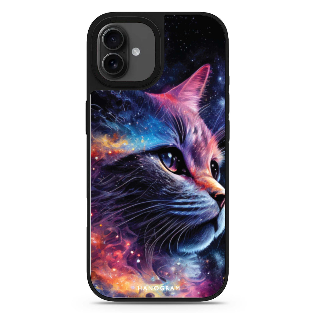 Galaxy Cat iPhone 17 貓咪鏡面手機殼 主圖設計
