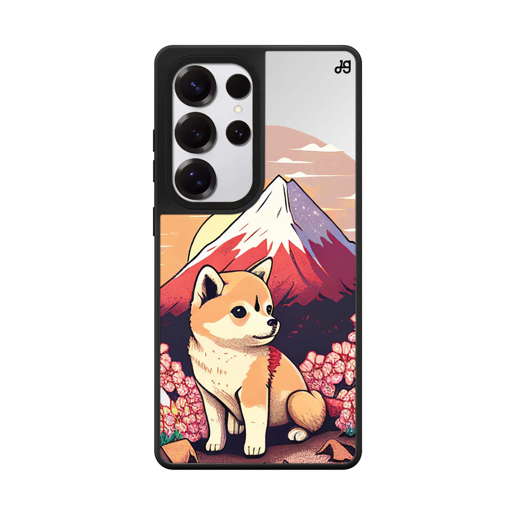 Shiba Inu & Fuji Mountain 鏡面手機殼