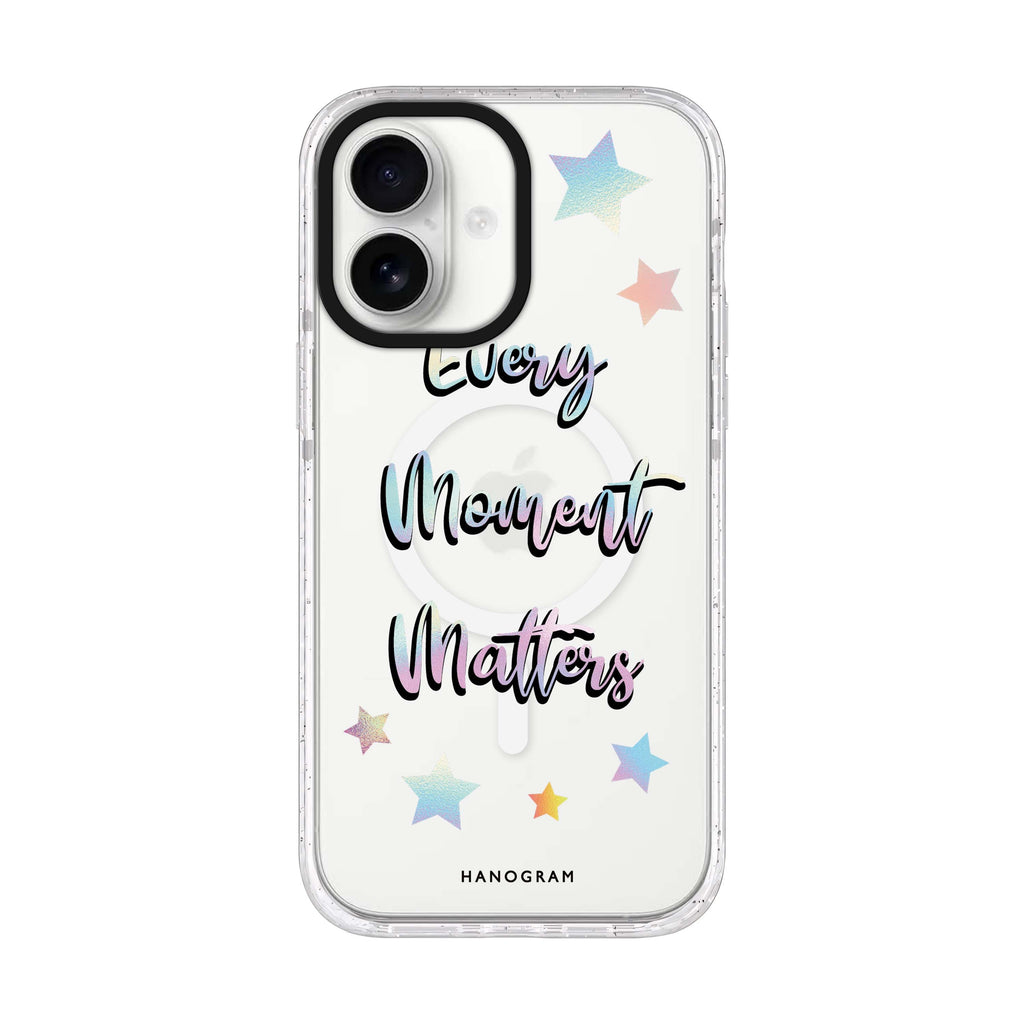 Every moment matters iPhone 17 水晶透明保護殼正面展示