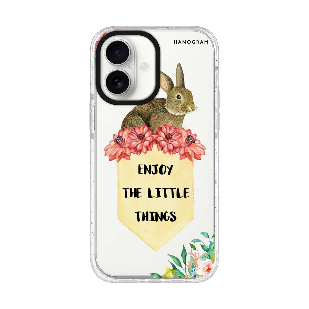 Enjoy the little things iPhone 17 水晶透明保護殼正面展示