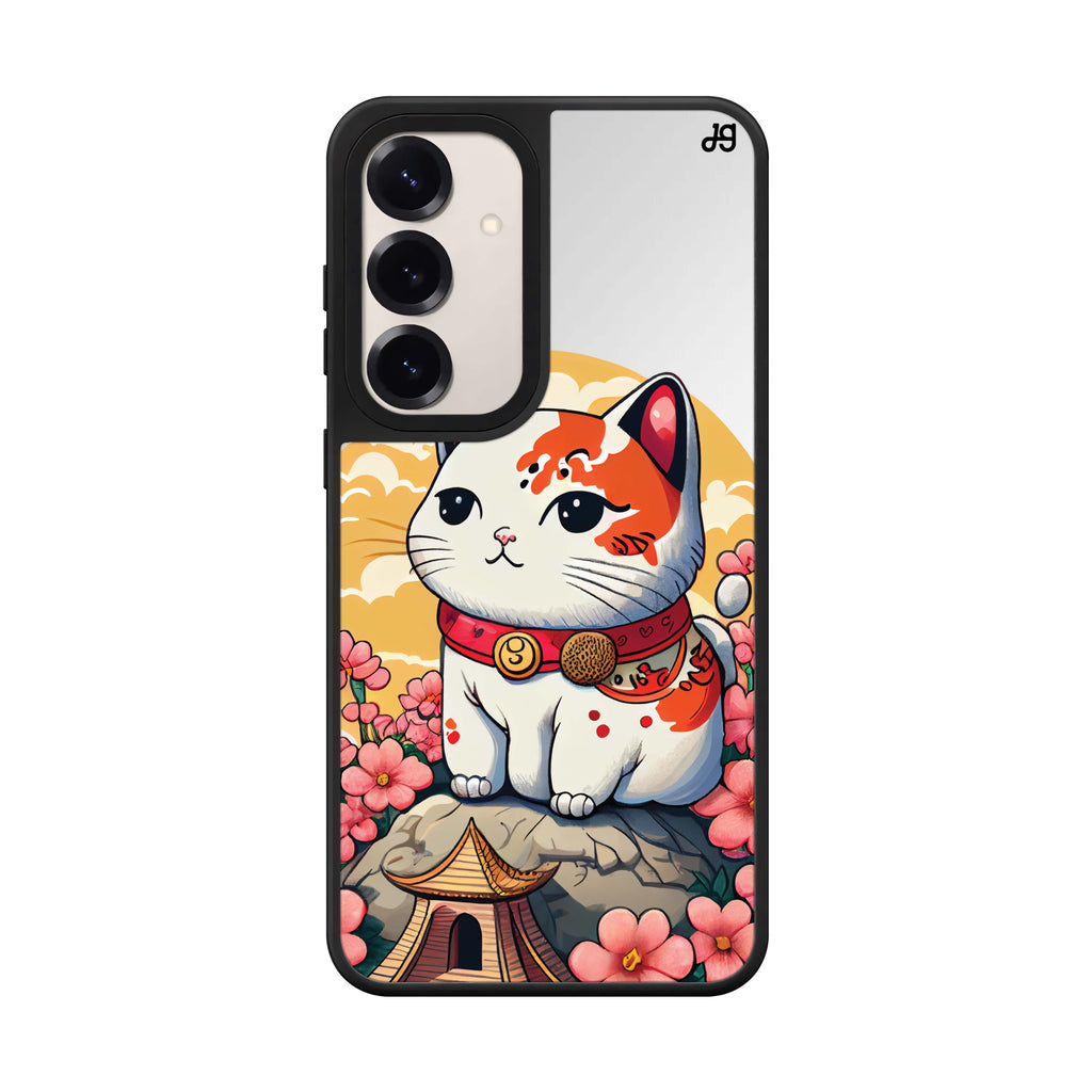Cat & Flowers 鏡面手機殼