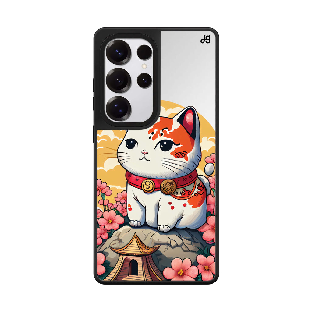 Cat & Flowers 鏡面手機殼