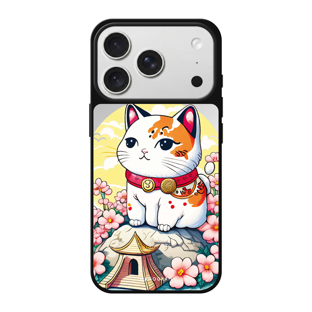 Cat & Flowers 鏡面手機殼